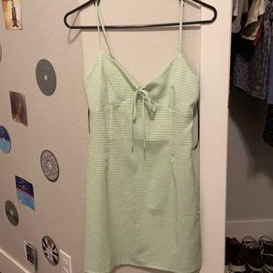Green and white forever 21 dress